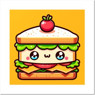 Cute Vegetable Sandwich Posters and Art